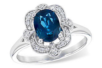 K327-89033: LDS RG 1.35 LONDON BLUE TOPAZ 1.50 TGW