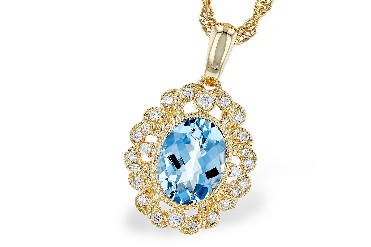 K328-75424: NECK .98 AQUA 1.12 TGW (8x6MM AQ)