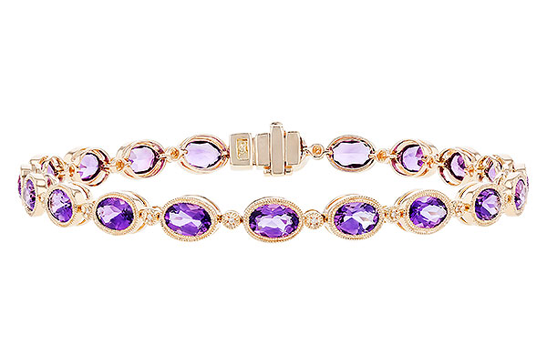 K328-75433: BRACELET 6.86 TW AMETHYST 6.90 TGW