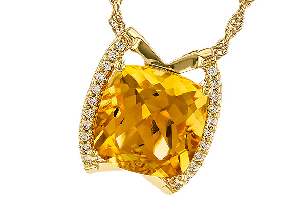 K328-78179: NECKLACE 3.74 CITRINE 3.85 TGW (10MM CIT)