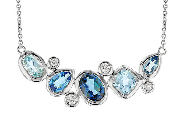 K328-79015: NECK 2.57 BLUE TOPAZ TW 2.72 TGW (18")