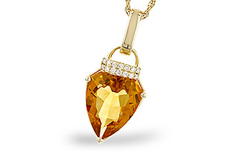 K328-79988: NECKLACE 3.12 CITRINE 3.18 TGW (12x10MM CIT)