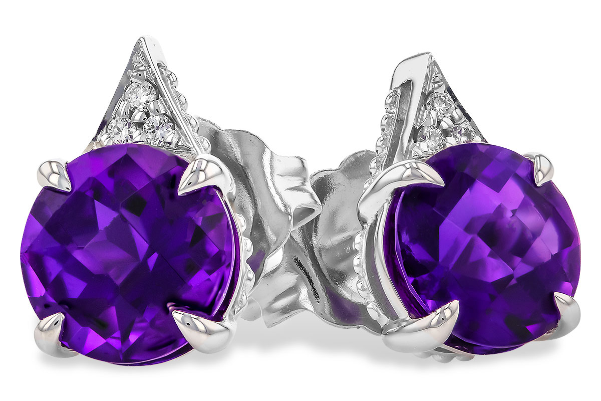 K328-81797: EARR 1.33 TW AMETHYST 1.35 TGW (6MM RD)