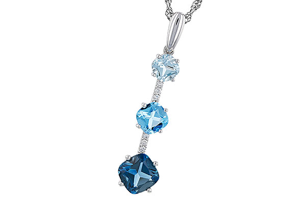 K329-65433: NECK 1.87 TW BLUE TOPAZ 1.90 TGW