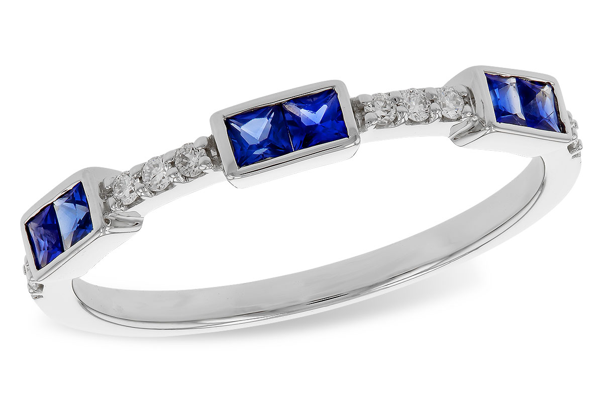 K329-68179: LDS WED RG .36 SAPPHIRE .43 TGW