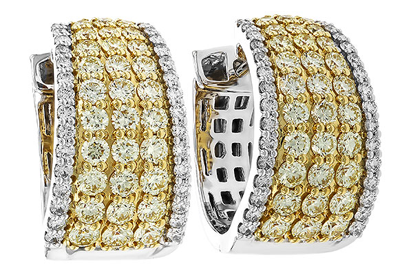 K329-69079: EARRINGS 1.52 YELLOW DIAS 1.96 TW