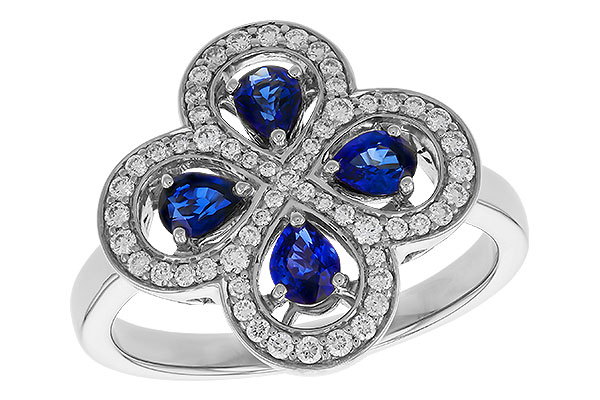 K329-69961: LDS RG .68 TW SAPPHIRE .96 TGW