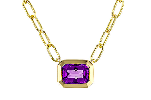 K329-69988: NECKLACE .82 AMETHYST (18")
