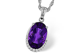 K329-72642: NECKLACE 2.70 AMETHYST 2.76 TGW (12x8MM OV)