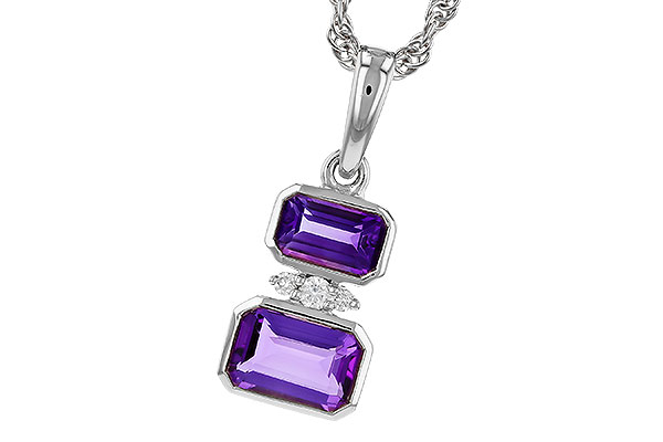 K329-72670: NECK .72 TW AMETHYST .75 TGW