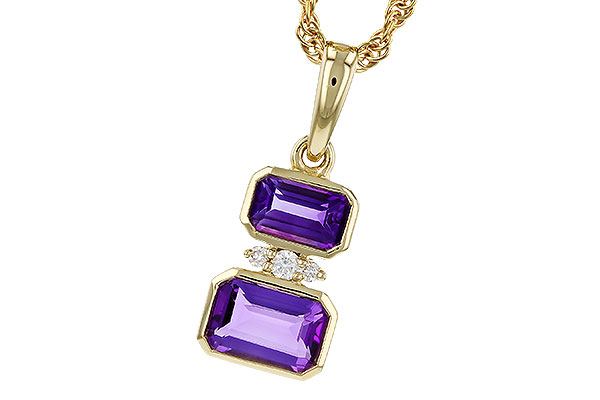 K329-72670: NECK .72 TW AMETHYST .75 TGW