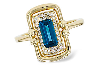 K330-55406: LDS RG .84 LONDON BLUE TOPAZ .96 TGW (8x4MM LBT)