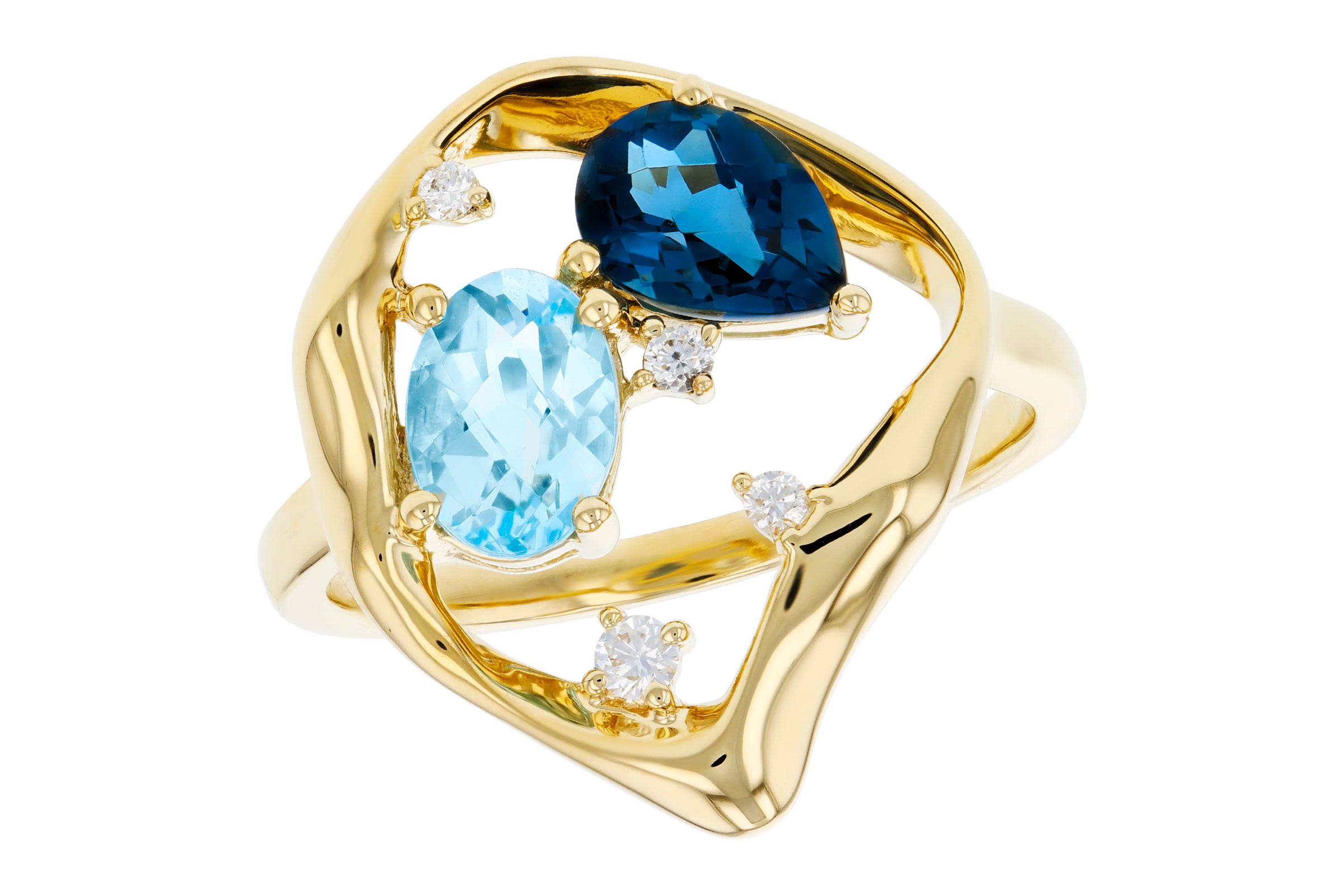 K330-58106: LDS RG 1.60 TW BLUE TOPAZ 1.67 TGW (7x5MM BT)