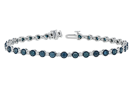 L243-36279: BRACELET 2.35 BLUE DIA 3.17 TW