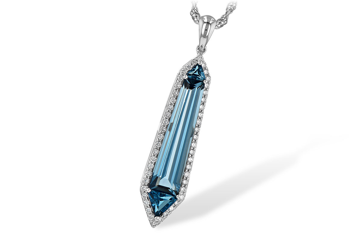 L245-09970: NECK 3.47 LONDON BLUE TOPAZ 3.70 TGW