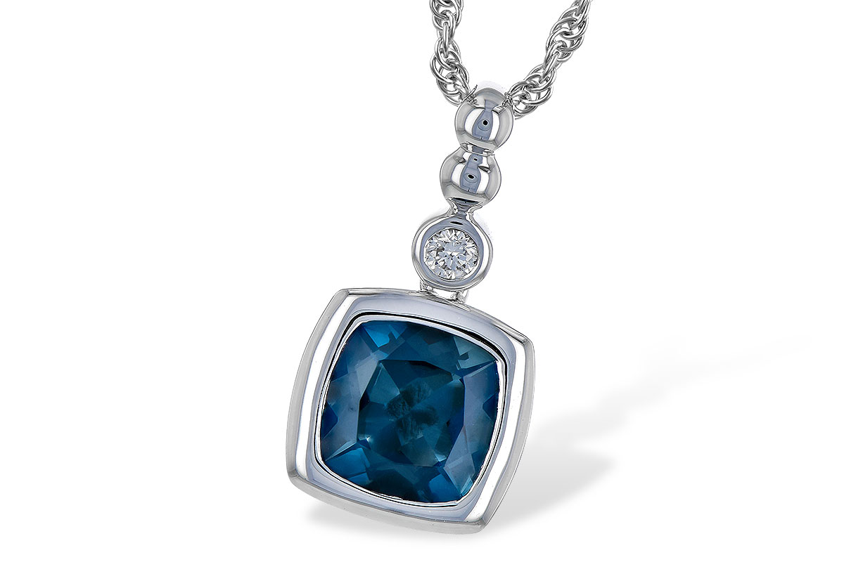 L245-12651: NECK 1.50 LONDON BLUE TOPAZ 1.54 TGW