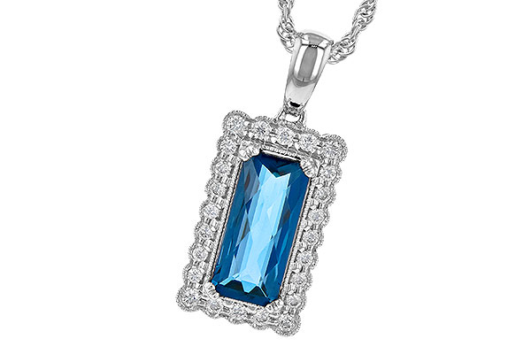 L245-17197: NECK 1.55 LONDON BLUE TOPAZ 1.70 TGW