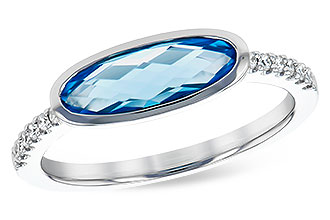 L327-85433: LDS RG 1.30 BLUE TOPAZ 1.40 TGW