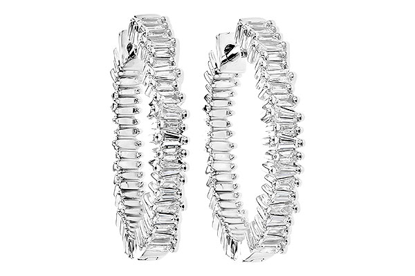 L327-88142: EARR .35 CTS TW BAGUETTE DIAS