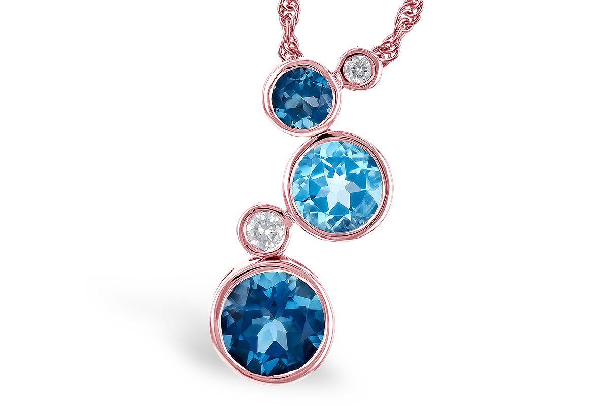 L327-89079: NECK 2.30 BLUE TOPAZ 2.40 TGW