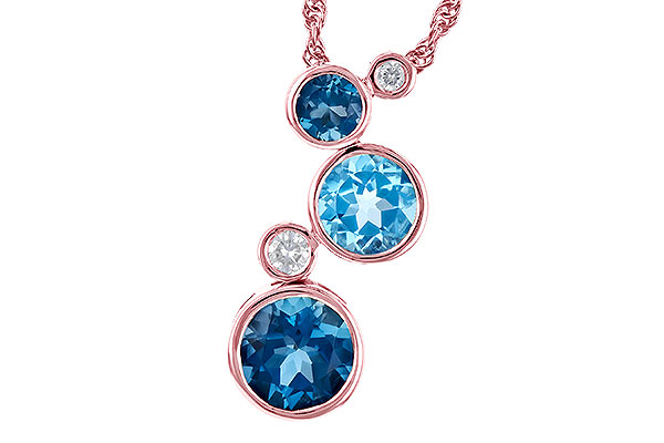 L327-89079: NECK 2.30 BLUE TOPAZ 2.40 TGW