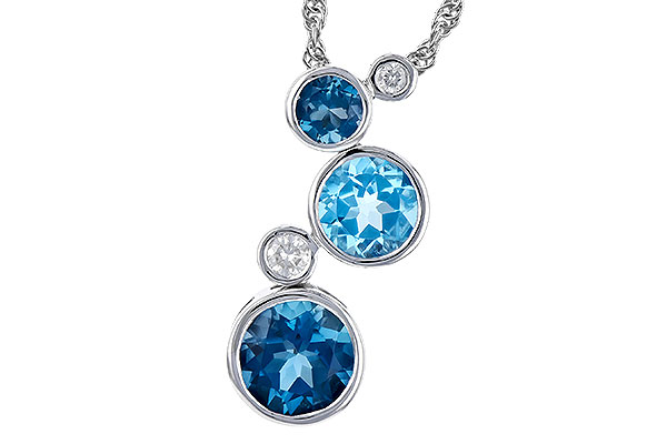 L327-89079: NECK 2.30 BLUE TOPAZ 2.40 TGW