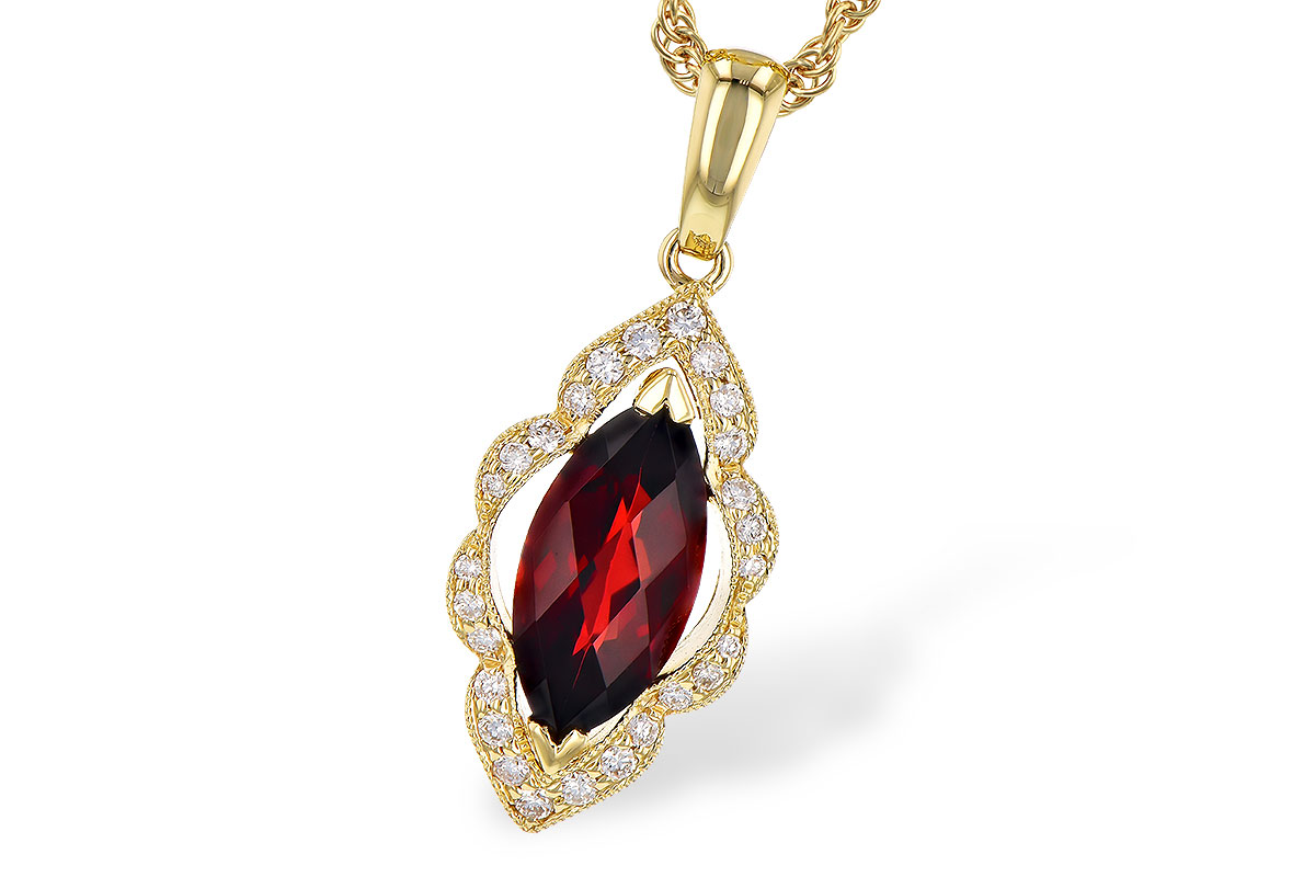 L327-89924: NECK 1.25 GARNET 1.36 TGW