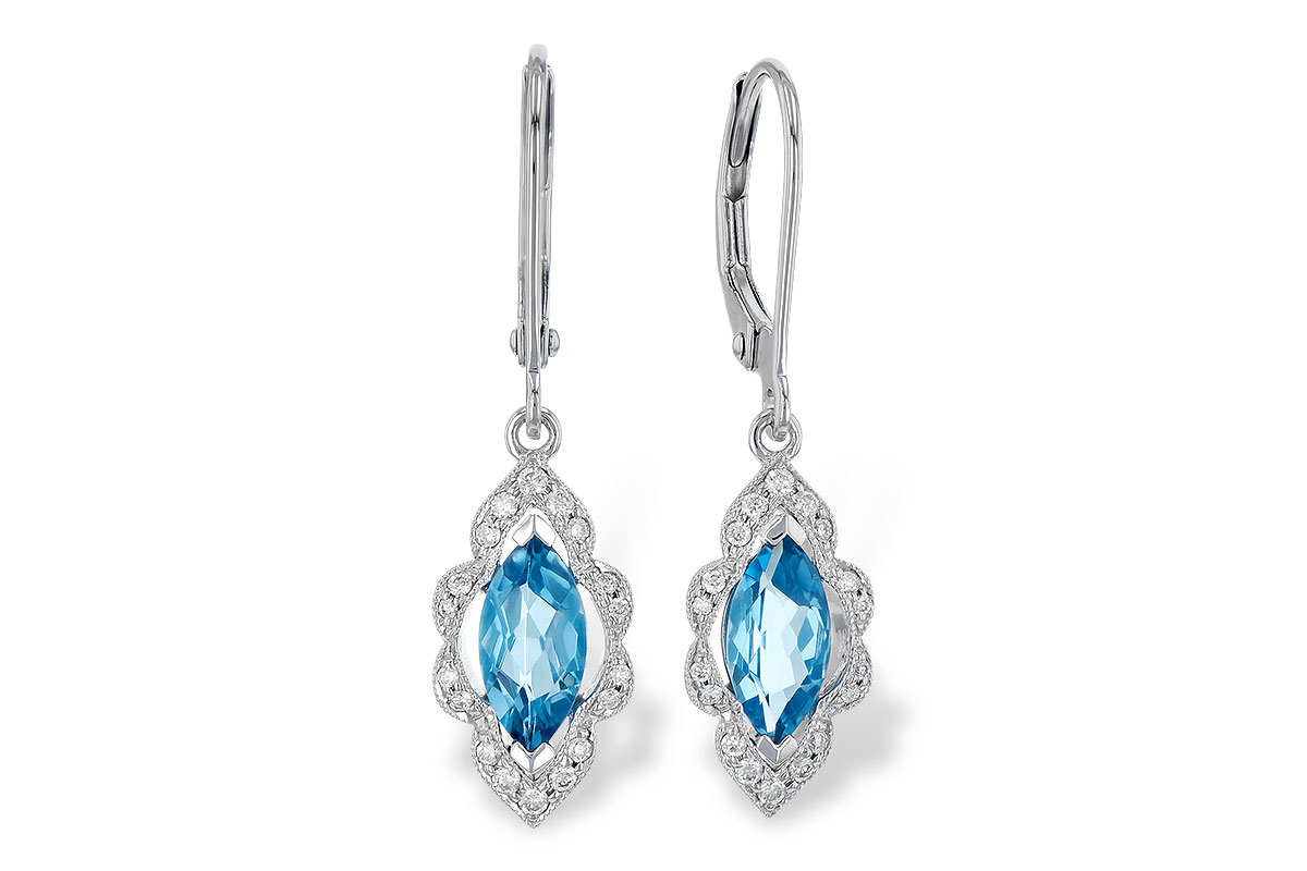 L327-89997: EARR 1.02 TW BLUE TOPAZ 1.17 TGW