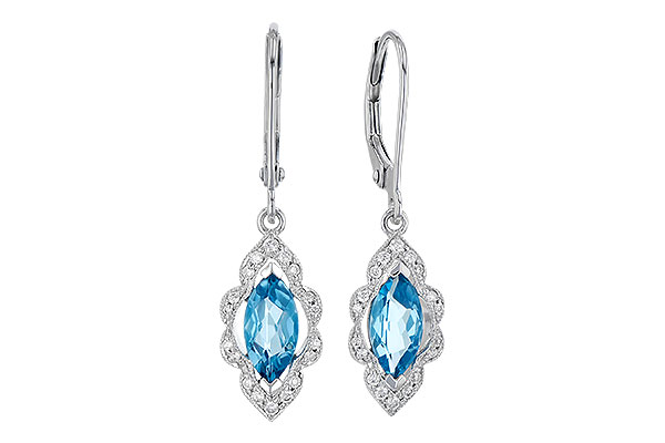 L327-89997: EARR 1.02 TW BLUE TOPAZ 1.17 TGW