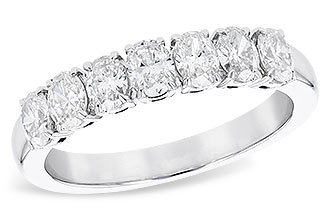 L328-74542: LDS DIA WED RG .97 TW (7 OVALS)