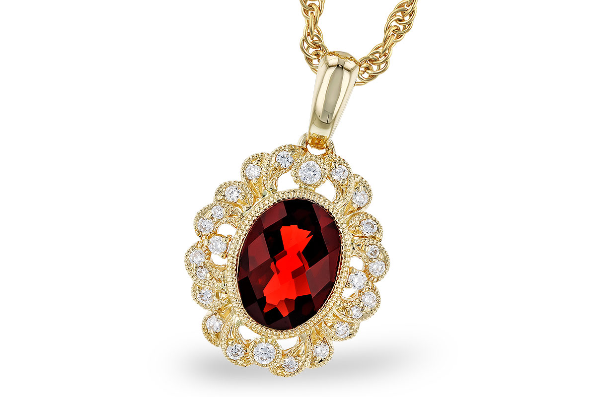 L328-75424: NECK 1.40 GARNET 1.54 TGW (8x6MM GAR)