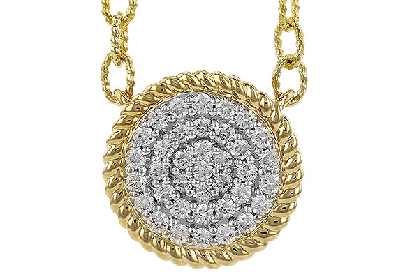 L328-81770: NECKLACE .32 TW (18")