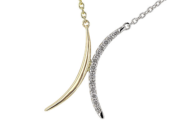 L329-64488: NECKLACE .14 TW (18")