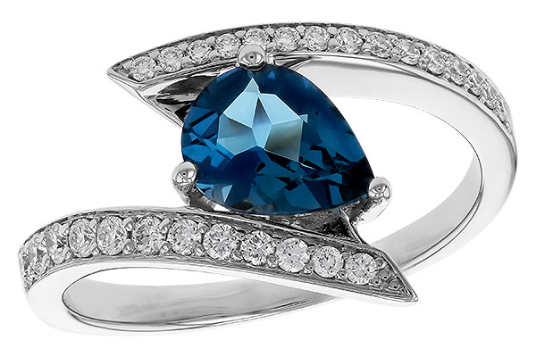 L329-65397: LDS RG 1.04 LONDON BLUE TOPAZ 1.28 TGW (8x6MM)