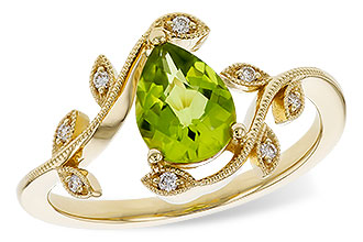 L329-66342: LDS RG 1.16 PERIDOT 1.22 TGW (8x6MM PER)