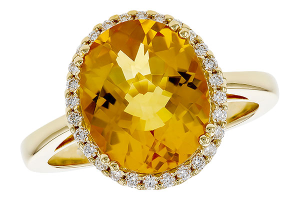 L329-67242: LDS RG 3.85 CITRINE 4.05 TGW (12x10MM OV)