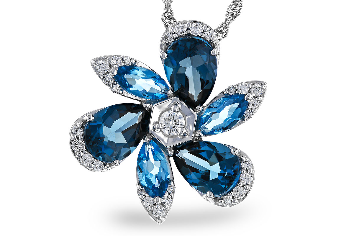 L329-68124: NECKLACE 3.03 BLUE TOPAZ 3.22 TGW