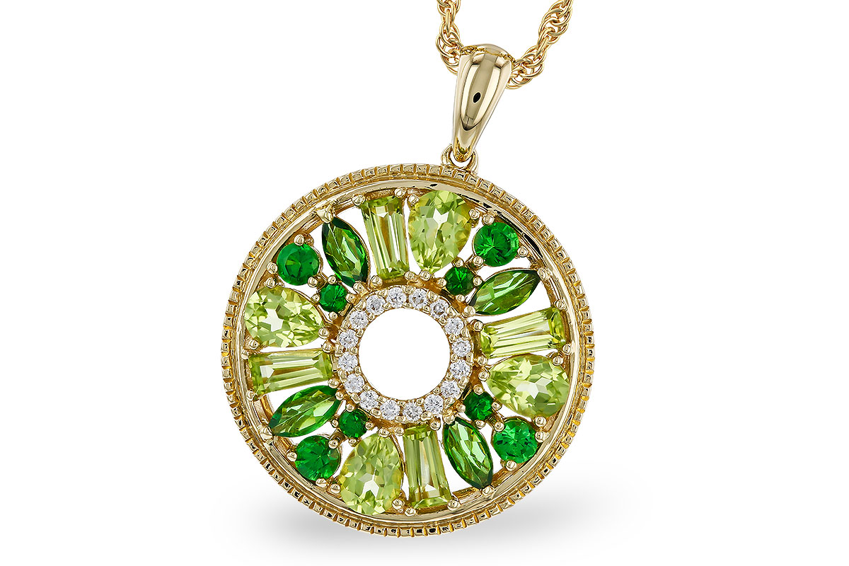 L329-68133: NECKLACE 1.47 SEMI-PREC (PER & GR.GT) 1.52 TGW