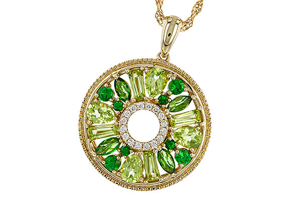 L329-68133: NECKLACE 1.47 SEMI-PREC (PER & GR.GT) 1.52 TGW
