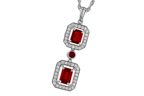 L329-68179: NECK 1.22 TW RUBY 1.43 TGW