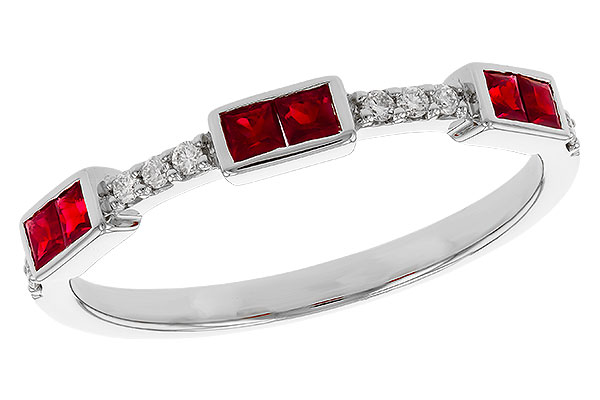 L329-69006: LDS WED RG .34 RUBY .41 TGW