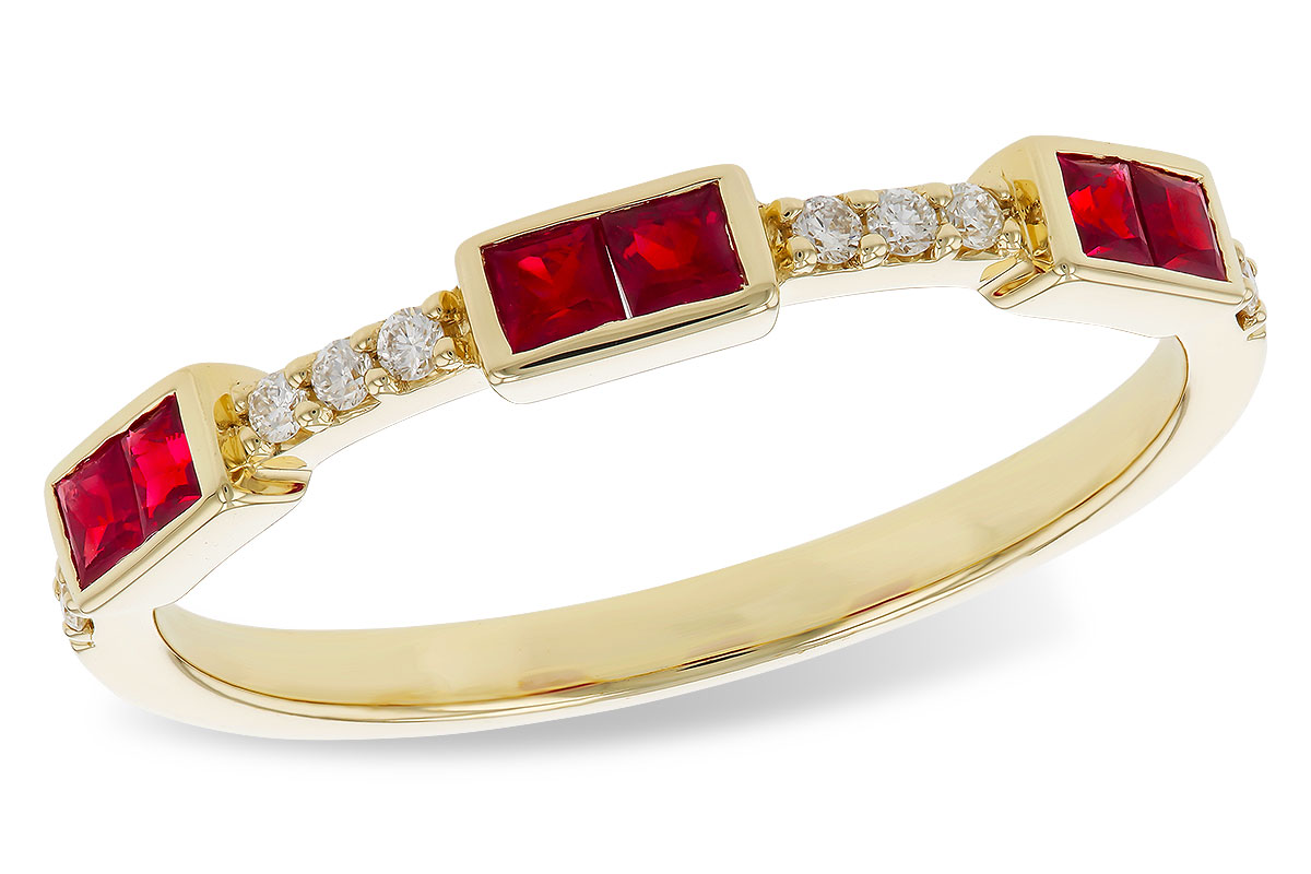 L329-69006: LDS WED RG .34 RUBY .41 TGW