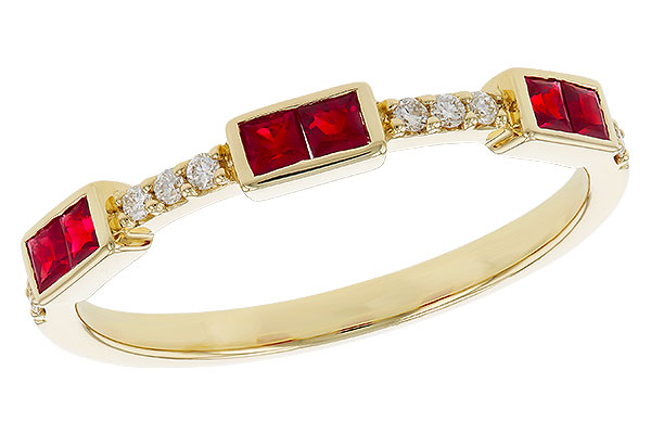 L329-69006: LDS WED RG .34 RUBY .41 TGW
