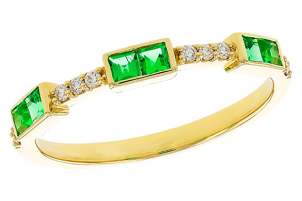 L329-69070: LDS WED RG .23 TW EMERALD .30 TGW
