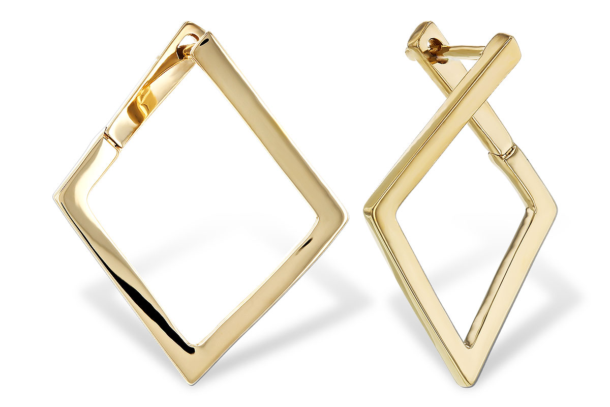 L329-69970: GOLD EARRINGS (23MM)