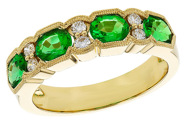 L329-71797: LDS WED RG 1.20 EMERALD 1.38 TGW (5x4MM EMER)