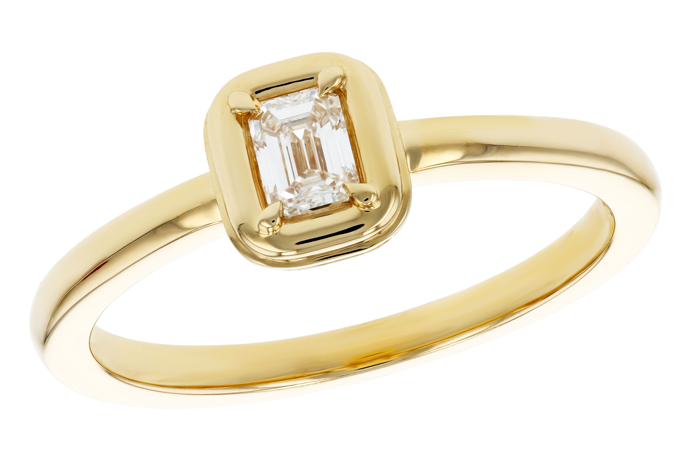 L330-57270: LDS DIA RG .24 EMERALD CUT DIA