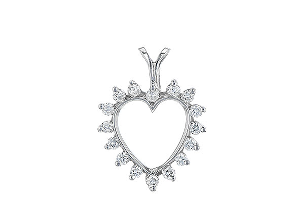 M061-49079: HEART PENDANT .23 TW