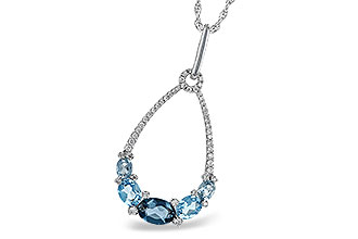 M242-40860: NECK 1.76 BLUE TOPAZ 1.96 TGW