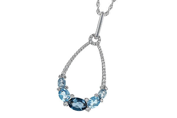 M242-40860: NECK 1.76 BLUE TOPAZ 1.96 TGW